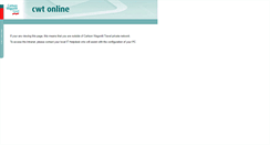 Desktop Screenshot of cwt-online.net